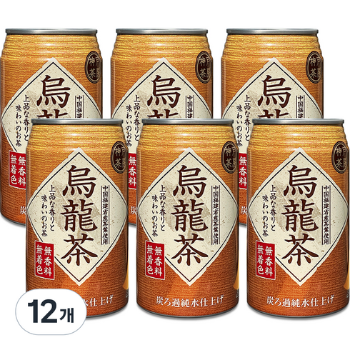 토미나가 고베 사보 우롱차 캔, 340ml, 12개