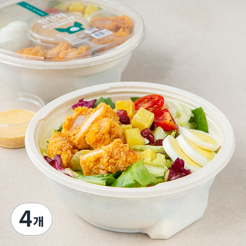 피그인더가든 골든텐더치킨 시그니쳐 샐러드 보울, 4개, 232g