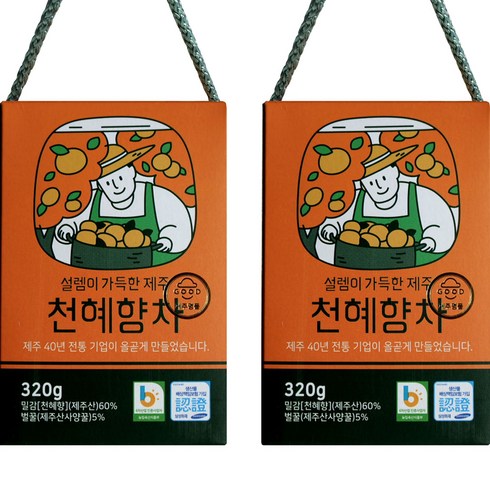 설렘이 가득한 제주 천혜향차, 320g, 1개입, 2개