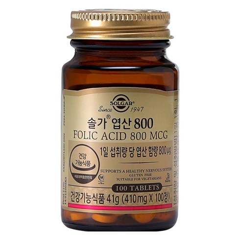 엽산 - 솔가 엽산 800, 100정, 41g, 1개