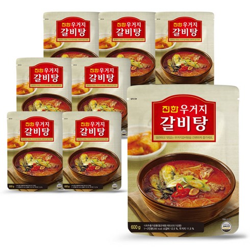 진한 우거지 갈비탕, 600g, 8개