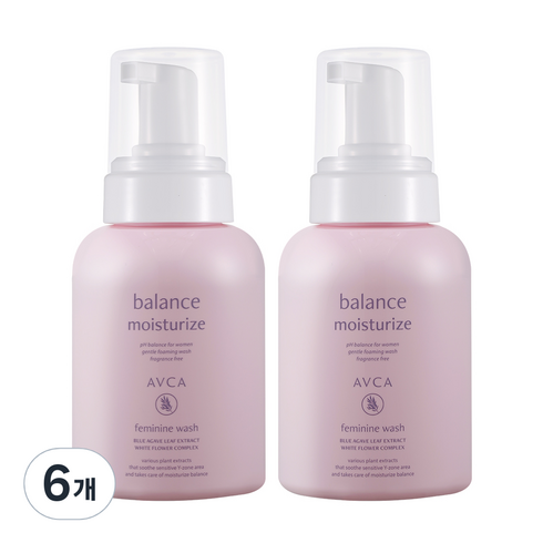 아브카 퓨어 앤 버블 약산성 여성청결제, 300ml, 6개