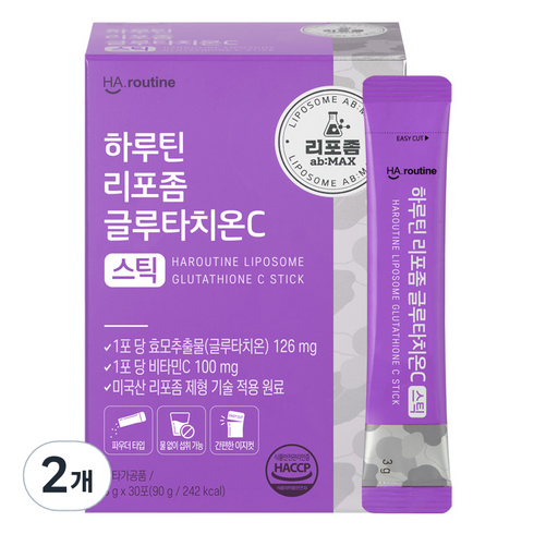 하루틴 리포좀 글루타치온C 스틱 30p, 90g, 2개