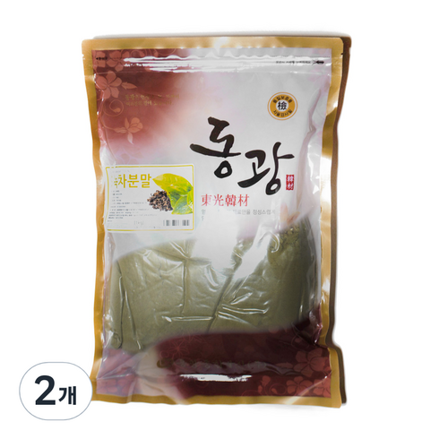 동광한방몰 녹차분말, 1kg, 2개, 1개입