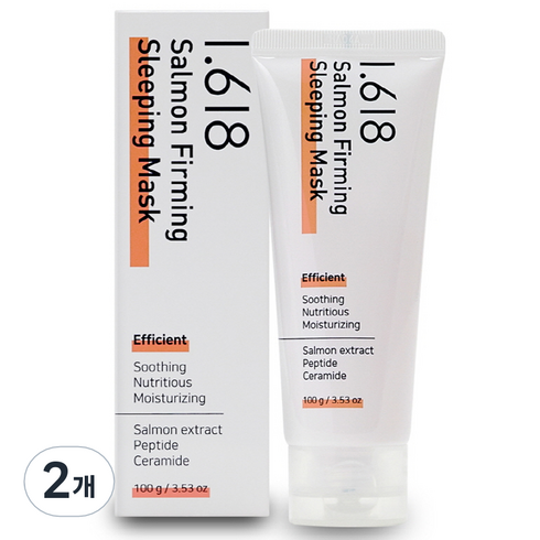 1.618샐몬퍼밍슬리핑마스크100g - 1.618 샐몬 퍼밍 슬리핑 마스크, 100g, 2개