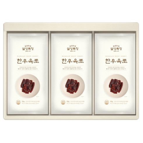 2023년 가성비 최고 한우육포 - 설설목장 명품 육포 선물세트, 50g, 6개