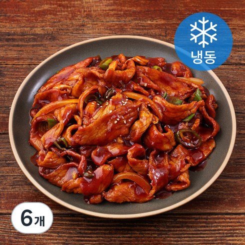 맛있는 녀석들 제주 흑돼지 두루치기 (냉동), 500g, 6개