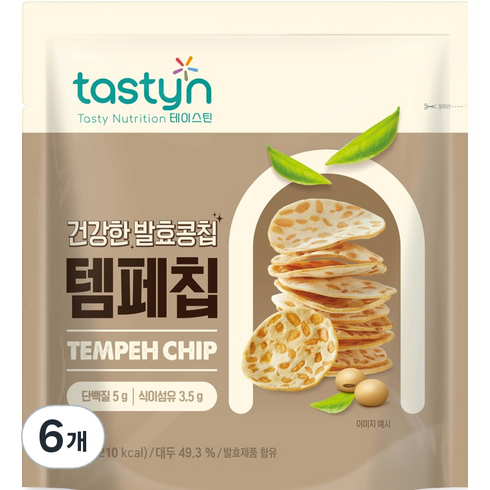 종근당건강 테이스틴 템페칩, 40g, 6개