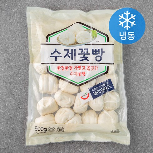 세미원 수제꽃빵 (냉동), 30g, 30개