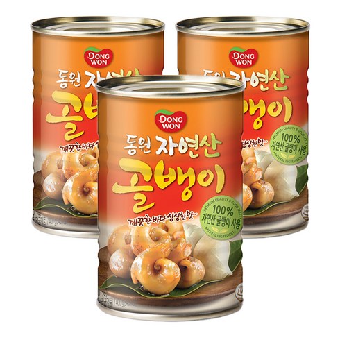 동원자연산골뱅이400g - 동원 자연산 골뱅이, 400g, 3개