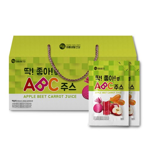 미쁨생활건강 딱좋아 ABC 주스, 100ml, 30개