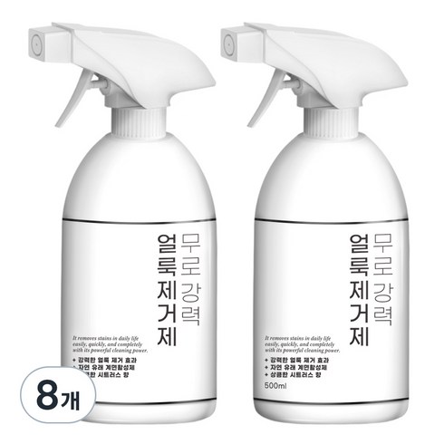 무로 강력 의류 얼룩제거제 스프레이형, 500ml, 8개