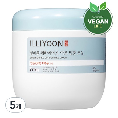 일리윤 세라마이드 아토 집중 크림 무향, 5개, 500ml