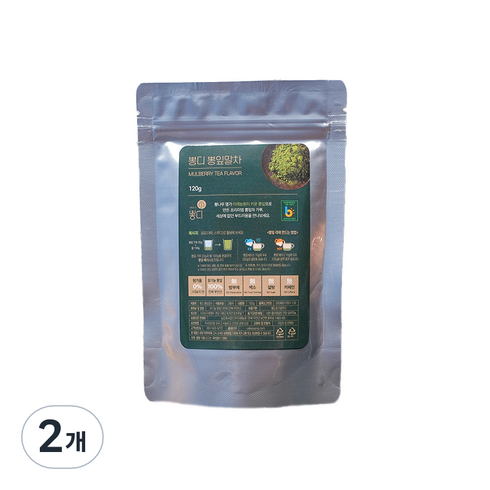 뽕디 프리미엄 뽕잎말차가루, 2개, 120g