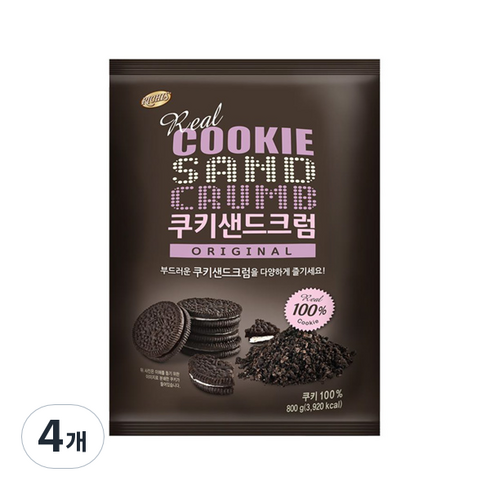 초코크럼블 - 동서 쿠키샌드크럼 800g, 4개