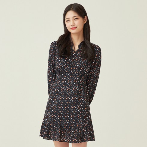 로엠 캐주얼 패턴 원피스