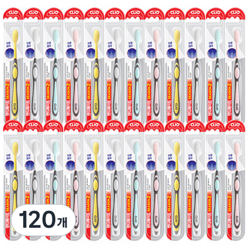 크리오 덴티메이트 시즌2 초극세모 칫솔, 1개입, 120개