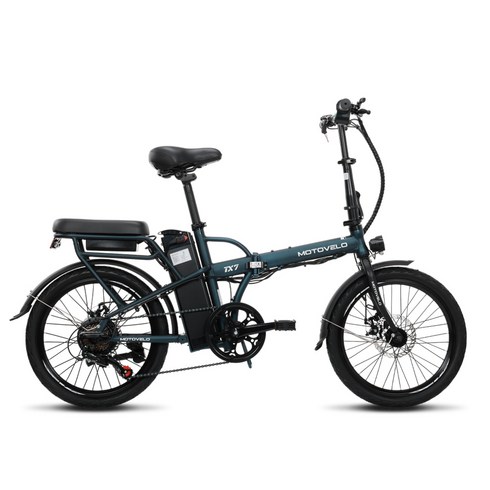 motovelo - 모토벨로 TX7 DUAL 전기자전거 350W 36V 5.2Ah, 스틸, 블루