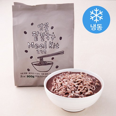 팥칼국수 - 담꽃 팥칼국수 밀키트 2인분 (냉동), 900g, 1개