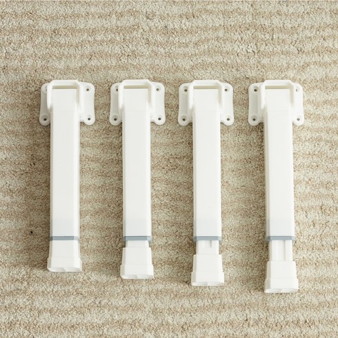 조은세상 PVC 접이식 키높이 상다리 4p, 화이트