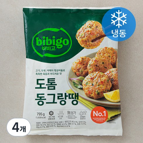 비비고동그랑땡 - 비비고 도톰 동그랑땡 (냉동), 795g, 4개