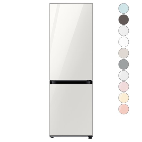 [색상선택형] 삼성전자 비스포크 2도어 키친핏 냉장고 333L 방문설치, RB33A3662AP