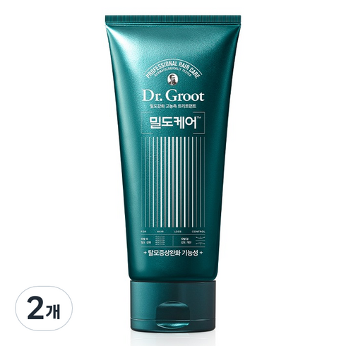 닥터그루트 밀도케어 탈모증상완화 고농축 트리트먼트 바질향, 300ml, 2개