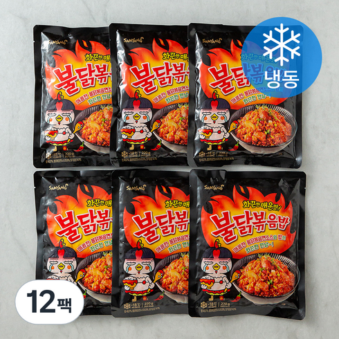 삼양 불닭 볶음밥 (냉동), 220g, 12팩