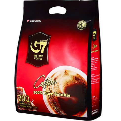 G7 퓨어 블랙 커피 수출용 2g, 200개입, 1개