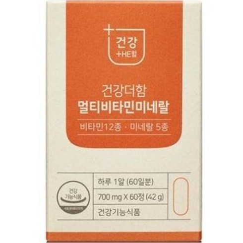 건강더함 멀티비타민 미네랄 42g, 1개, 60정