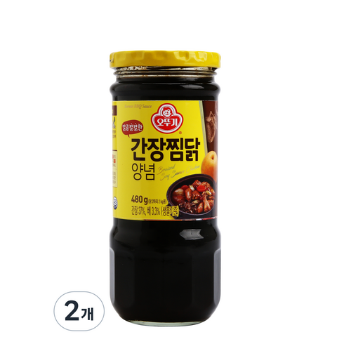 찜닭소스 - 오뚜기 달콤한 간장 찜닭 양념, 480g, 2개