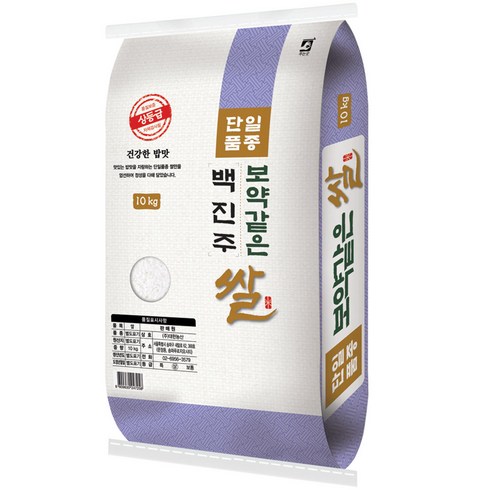 대한농산 보약같은 경기미 백진주쌀, 10kg(상등급), 1개