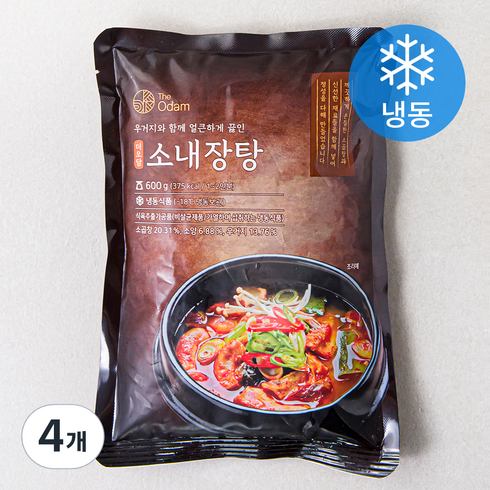 인포벨 내장탕 - 더오담 소내장탕 (냉동), 600g, 4개