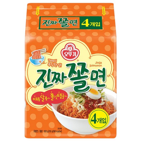 꼬간초 - 오뚜기 진짜쫄면, 600g, 1개