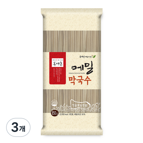 봉평메밀국수 - 봉평촌 메밀막국수, 850g, 3개