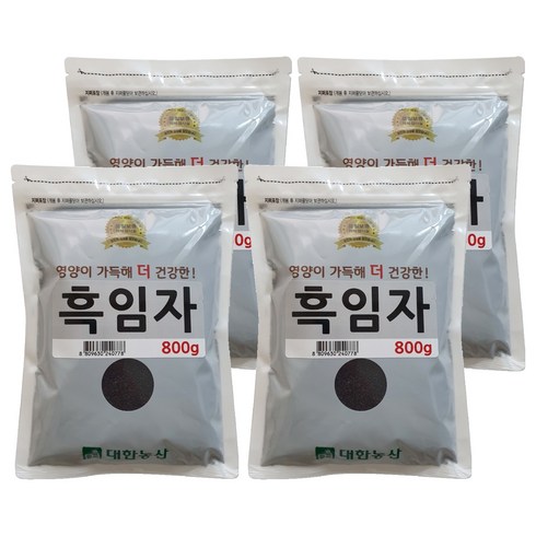 대한농산 흑임자, 800g, 4개