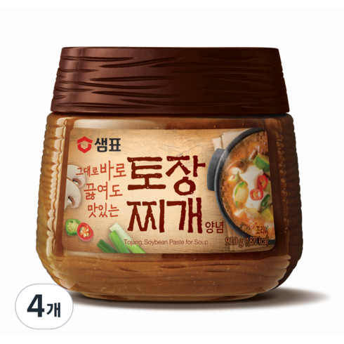 샘표 토장찌개양념, 910g, 4개