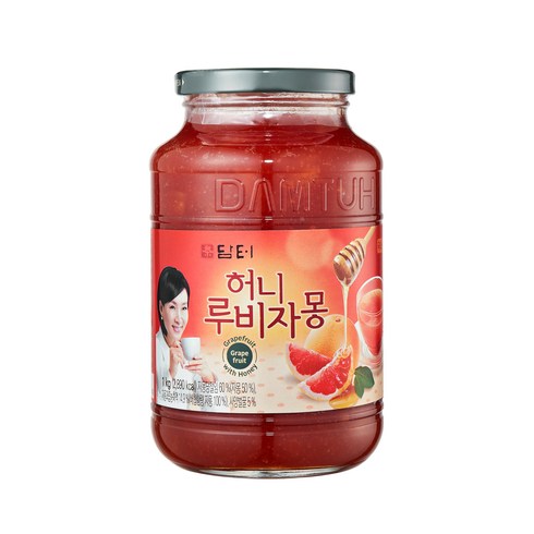 자몽청 - 담터 허니 루비자몽, 1kg, 1개