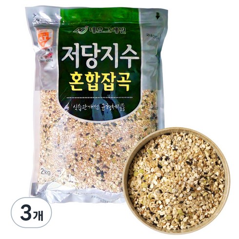 그레인팜 - 네오그레인 저당지수 혼합잡곡 식습관개선 균형체질용, 2kg, 3개