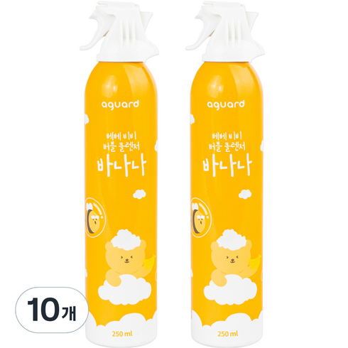 아기버블클렌저 - 아가드 유아용 베베 비비 버블 클렌저 바나나, 250ml, 10개