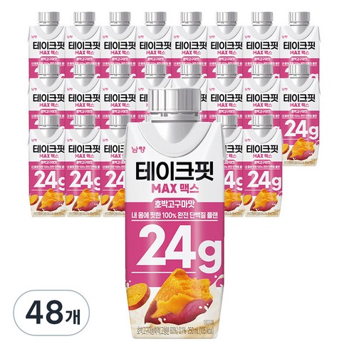 테이크핏 맥스 호박고구마맛 드링크믹스 RTD, 250ml, 48개