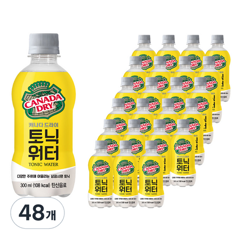 토닉워터 300 - 캐나다드라이 토닉워터, 48개, 300ml