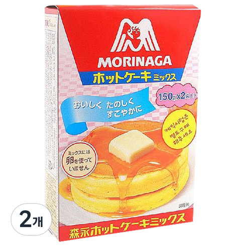 일본팬케이크 - 모리나가 핫케익믹스 300g, 2개