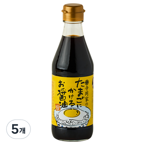 테라오카 계란에 뿌리는 간장 소스, 300ml, 5개
