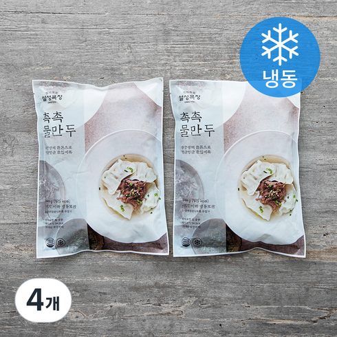 설성목장 촉촉 물만두 (냉동), 400g, 4개