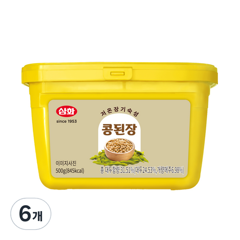 삼화 콩된장, 500g, 6개