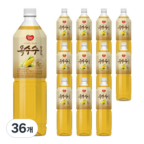동원옥수수 - 동원에프엔비 옥수수수염차, 1.5L, 36개
