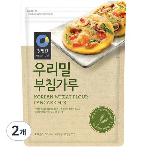 [청정원]우리밀 부침가루, 450g, 2개
