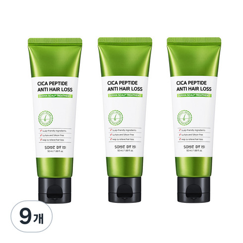 썸바이미 시카 펩타이드 안티 헤어로스 더마 스칼프 트리트먼트, 9개, 50ml