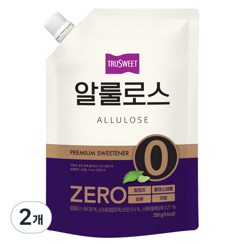 알로소 - 트루스위트 알룰로스 분말, 350g, 2개